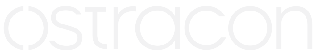 Ostracon logo white
