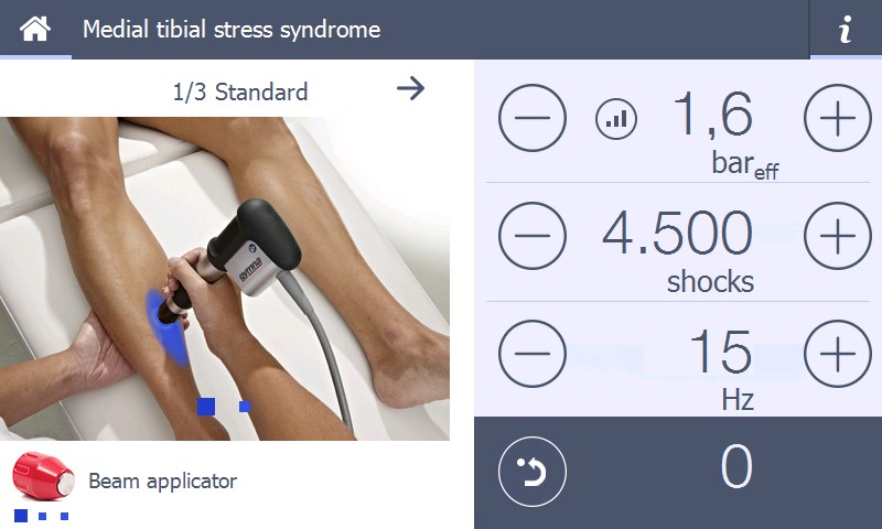 ShockMaster300 treatment medial tibial stress syndrome